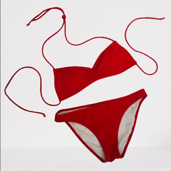 red string bikini victoria secret
